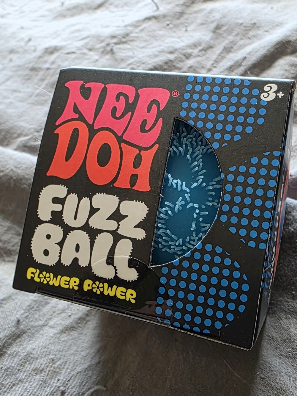 NeeDoh Fuzz Ball Flower Power - Blue